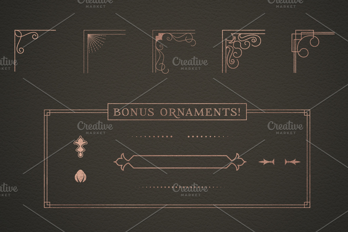 Corner Border Elements Bundle, an Object Graphic by Dandylyon Designs (Photo 4 of 12)