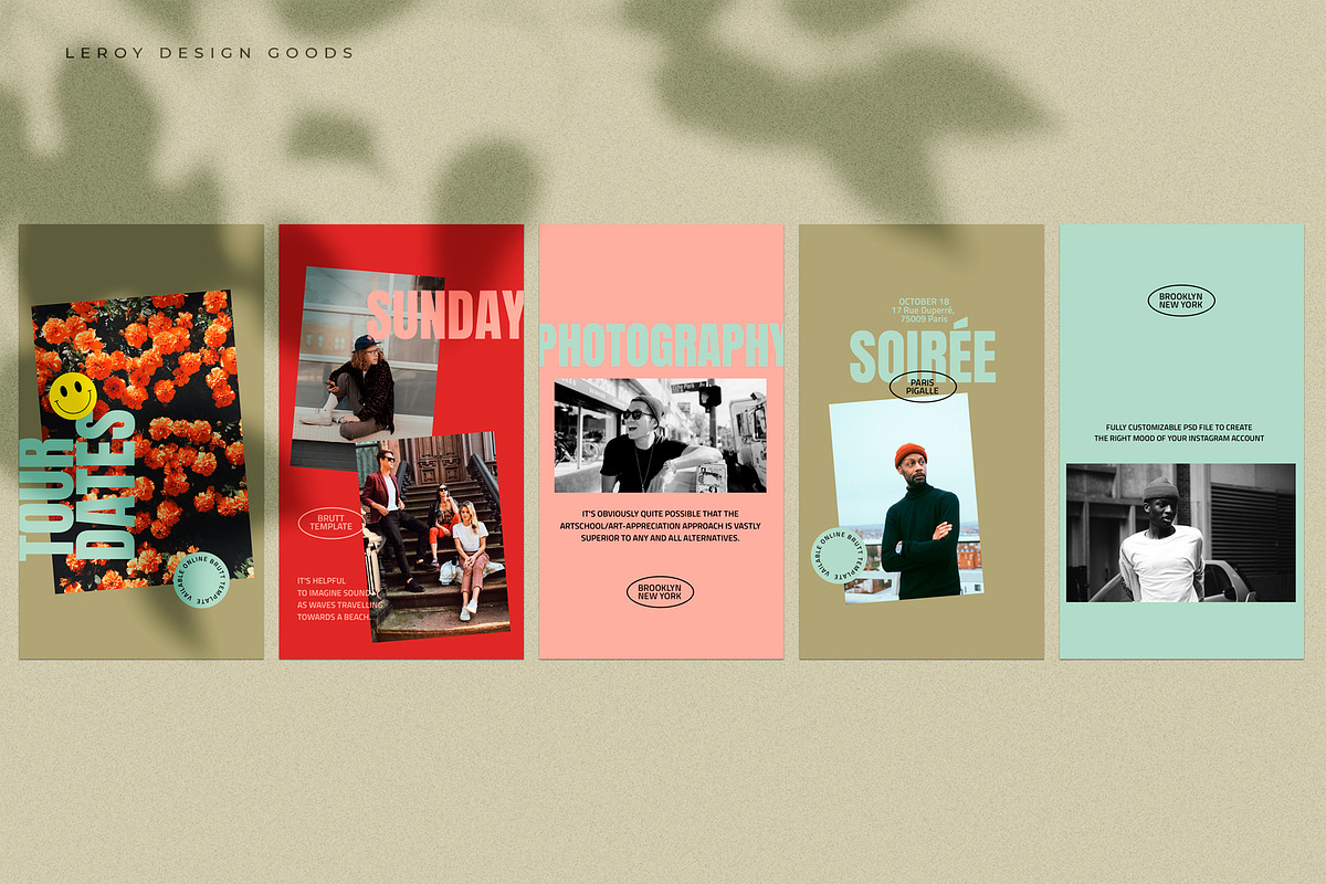 BRUTT - Instagram Branding Template, a Social Media Template by LEROY Design (Photo 5 of 7)