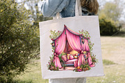 Whimsical Pink Summer Poolside Clipa, a Seasonal Illustration by Canvas Craft (Thumbnail 7 of 7)