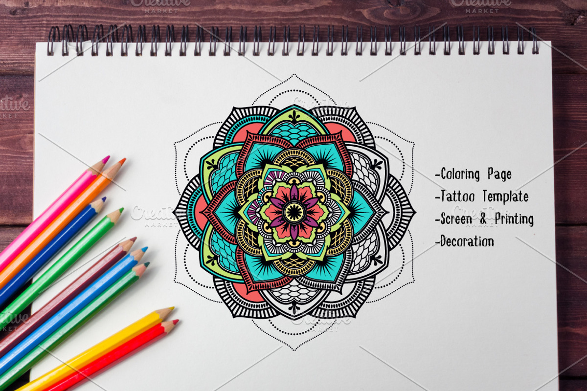 120 Detail Mandala Collection, a Decorative Illustration by Raftel (Photo 5 of 8)