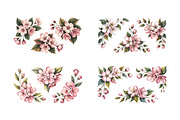 Boho Watercolor Floral Clipart Set, a Decorative Illustration by ForhadGFX (Thumbnail 10 of 12)