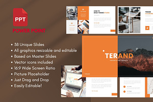 TERAND Business PowerPoint Template, a Presentation Template by Rizki Herdian