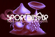 SPORE DUSTER - Procreate Edition, a Brush Add-On by Jordan Warren Visuals (Thumbnail 1 of 9)