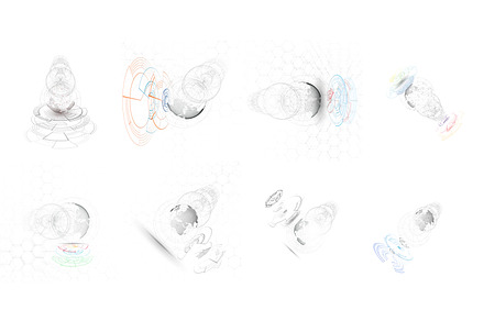 Futuristic high tech backgrounds