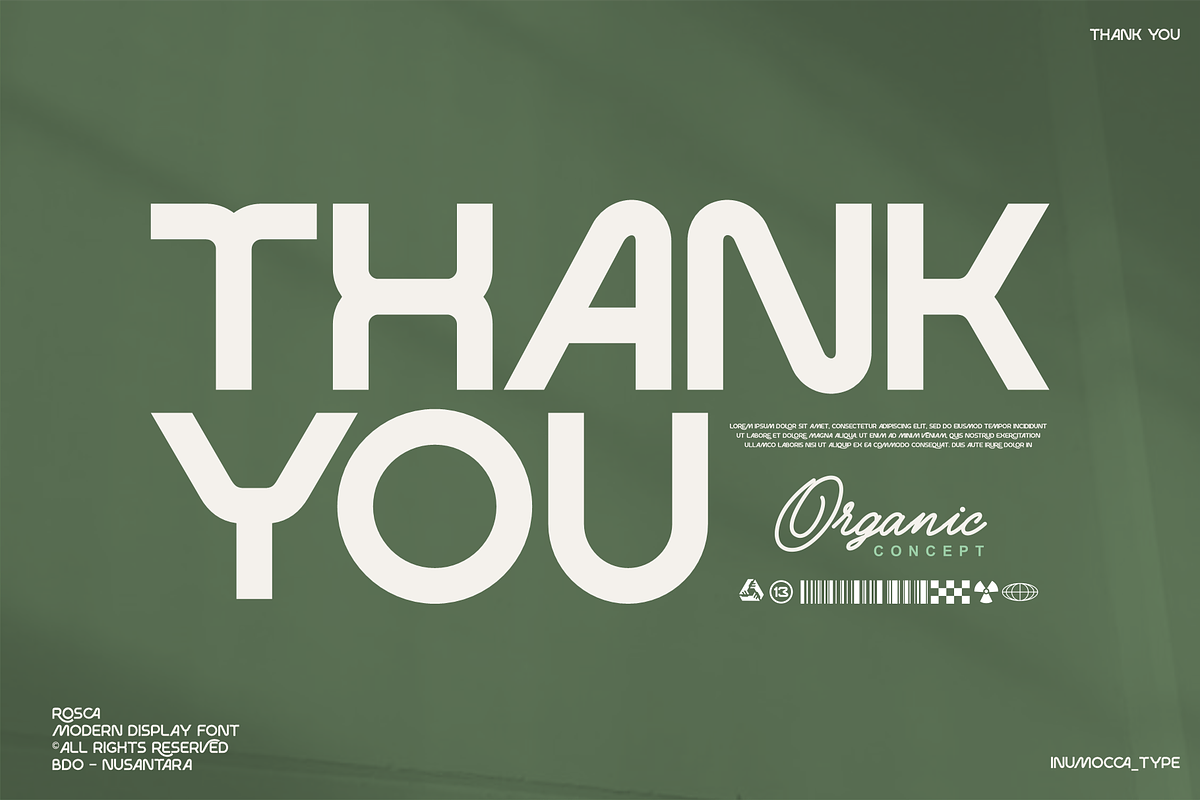 Rosca, a Sans Serif Font by inumocca_type (Photo 14 of 14)