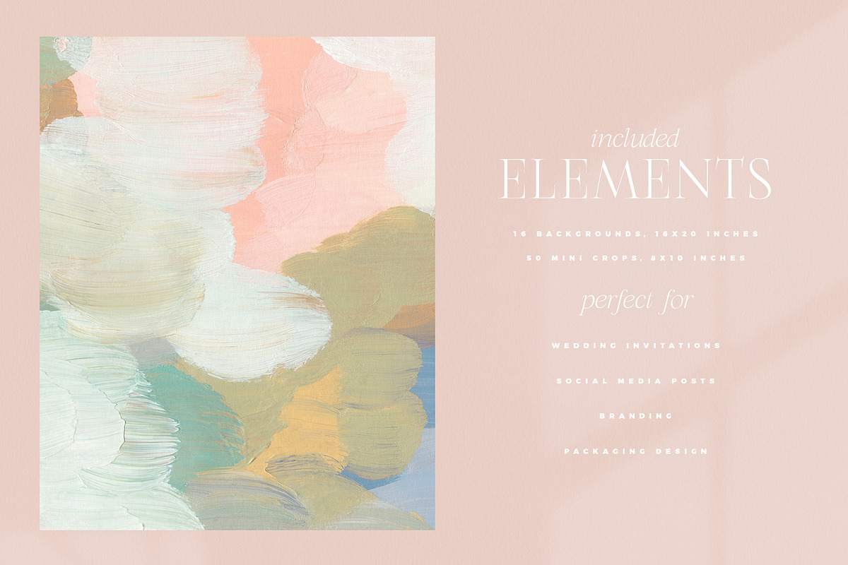 August Abstract Painted Backgrounds, a Texture Graphic by Basia Stryjecka (Photo 14 of 14)