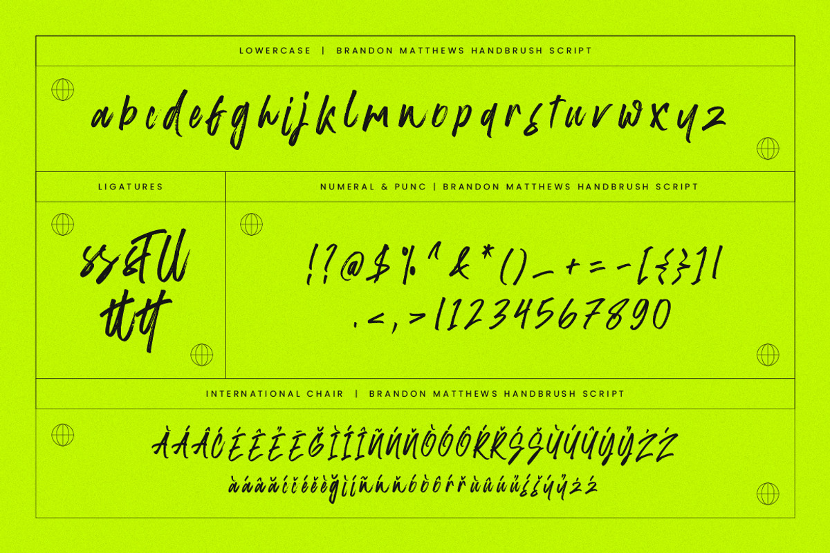 Brandon Matthews Handbrush Script, a Script Font by Creatype Studio (Photo 9 of 9)