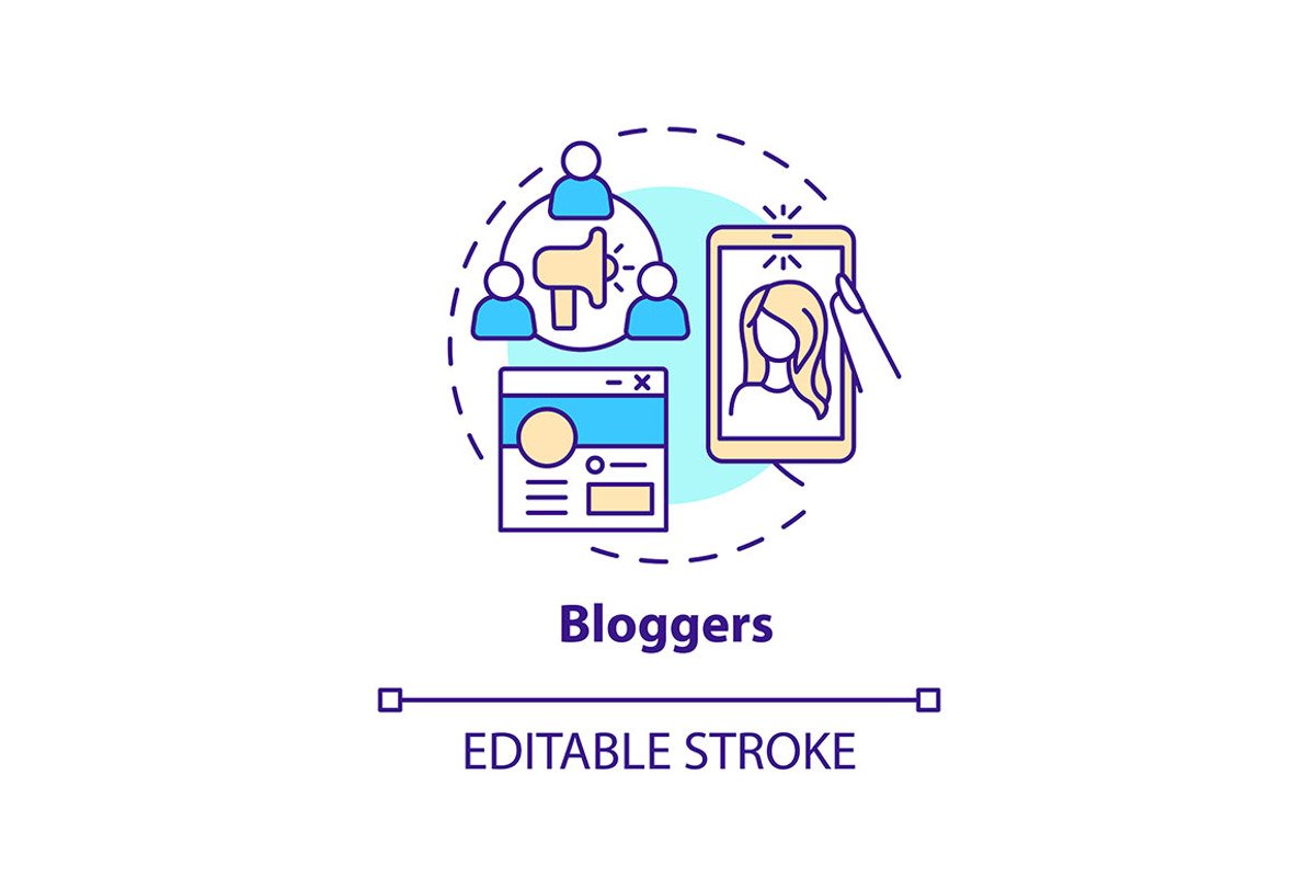Blogger concept icon, an Icon by IMG Visuals