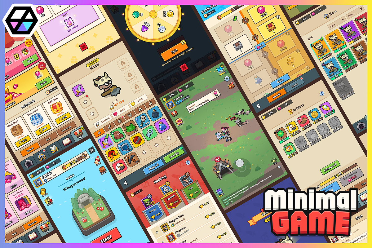 GUI Pro - Minimal Game Light, an UI Kit Template by LAYERLAB (Photo 1 of 51)