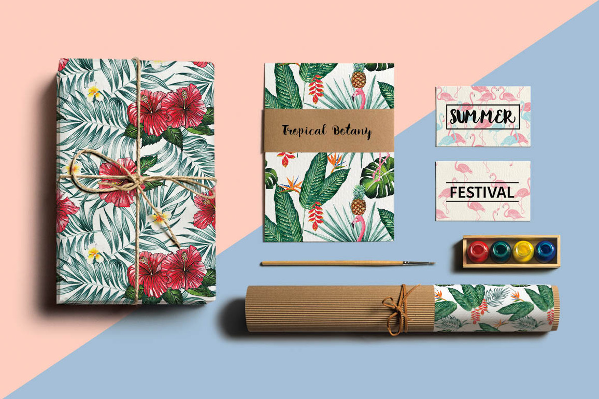 Tropical Leaves & Animals Pattern, a Pattern Graphic by Planolla (Photo 5 of 6)