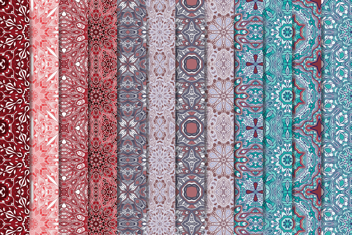 Set of 12 seamless patterns, a Pattern Graphic by Quetzal Art (Photo 4 of 7)