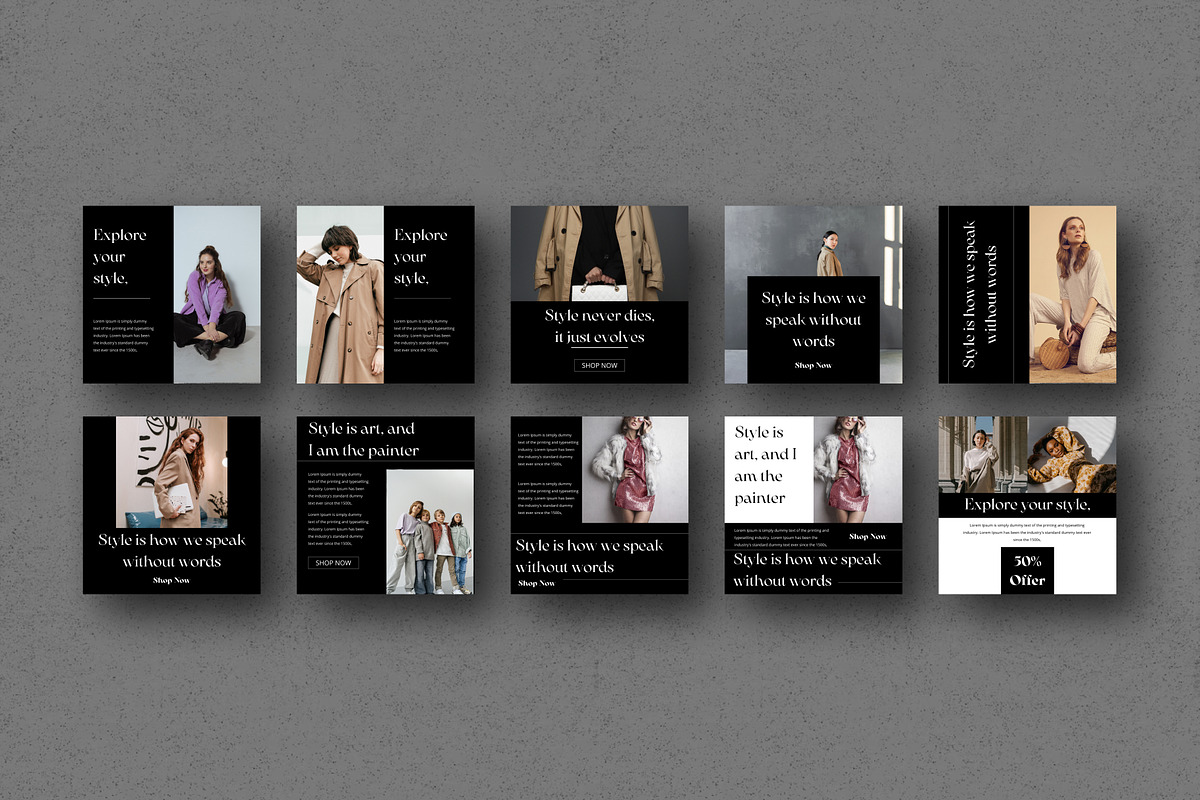 Aesthetic Instagram Templates Canva, a Social Media Template by Pixel Blend (Photo 5 of 7)