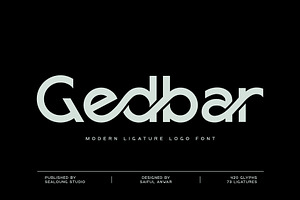 Gedbar - Modern Ligature Logo Font