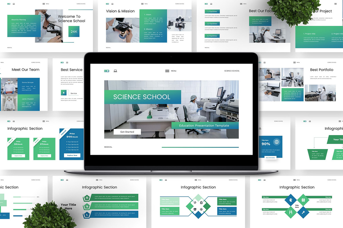 Science School - Education PPT, a Presentation Template by Deepslide Studio (Photo 5 of 6)