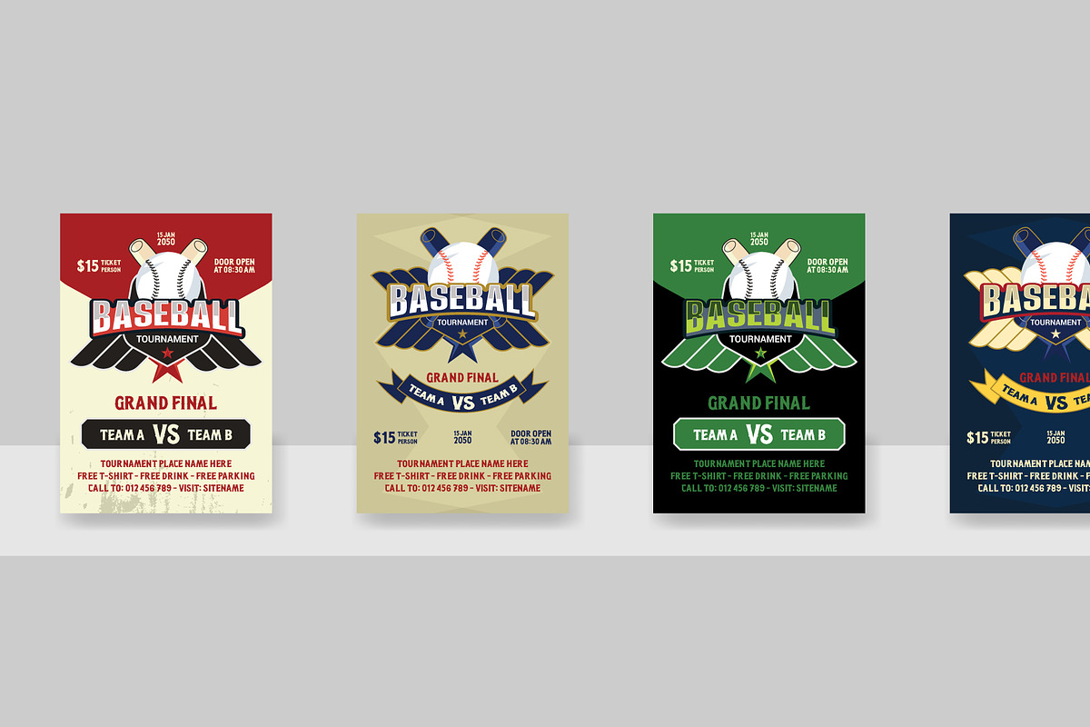 Baseball Championship League flyer, a Flyer Template by Kazi Hossain