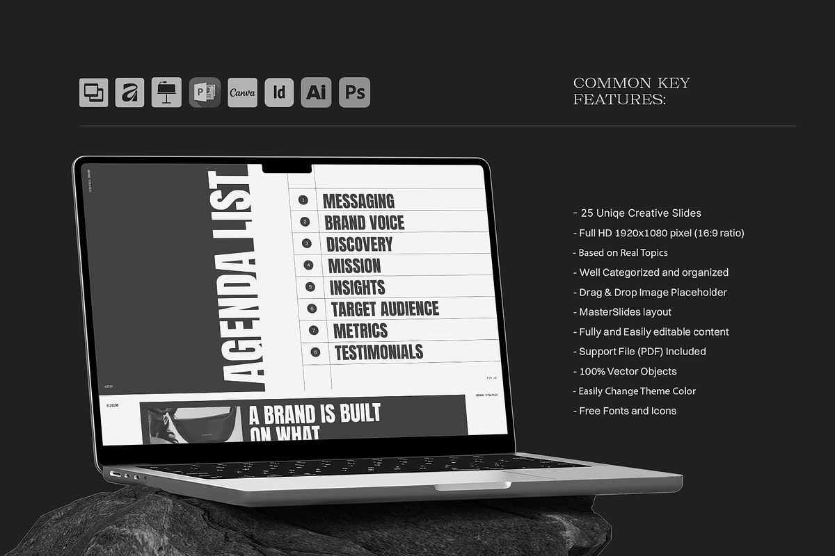 Brand Strategy Presentation Template, a Presentation Template by Studio Monova (Photo 3 of 15)