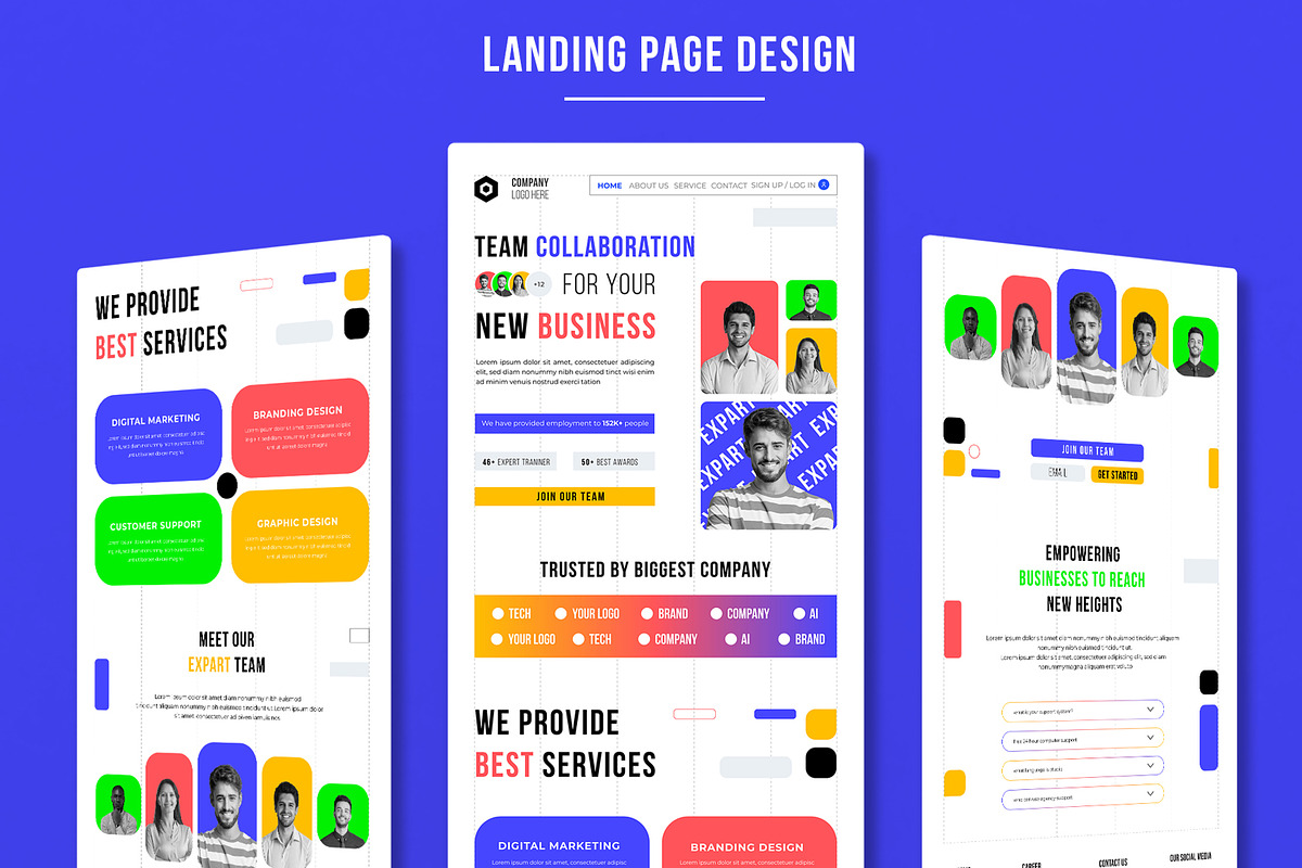 Corporate Landing Page, a Landing Page Template by MightyDesign (Photo 1 of 8)