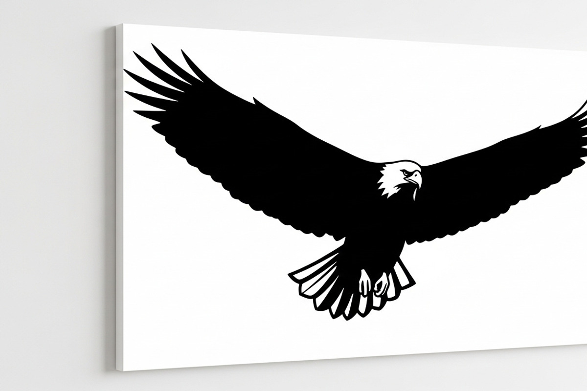Powerful eagle flying wall art desig, an Illustration by Amazin_art (Photo 12 of 31)