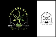 Cannabis Laboratory Glass Logo, a Branding & Logo Template by Atlantis X Nurman Arbai (Thumbnail 1 of 2)