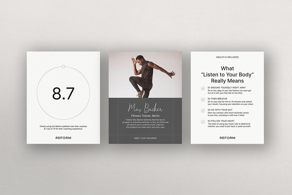 REFORM / Fitness Social Media Kit, a Social Media Template by Studio Dara (Photo 10 of 15)