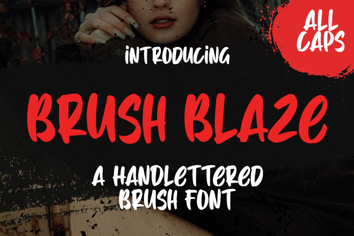 Brush Blaze, a Handwritten Font by Gatype (Photo 1 of 7)