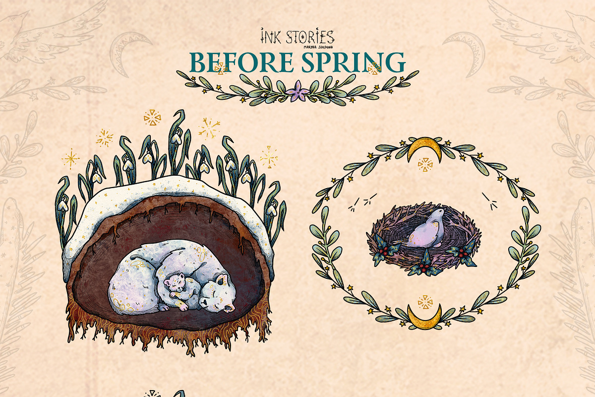 Before Spring | Late Winter Set, a Seasonal Illustration by Ink Stories (Photo 8 of 22)