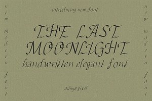 Romantic Handwritten Caligraphy Font, a Script Font by Ashiya Pixel