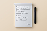 Olesia, a Script Font by Julia Dreams (Thumbnail 5 of 5)