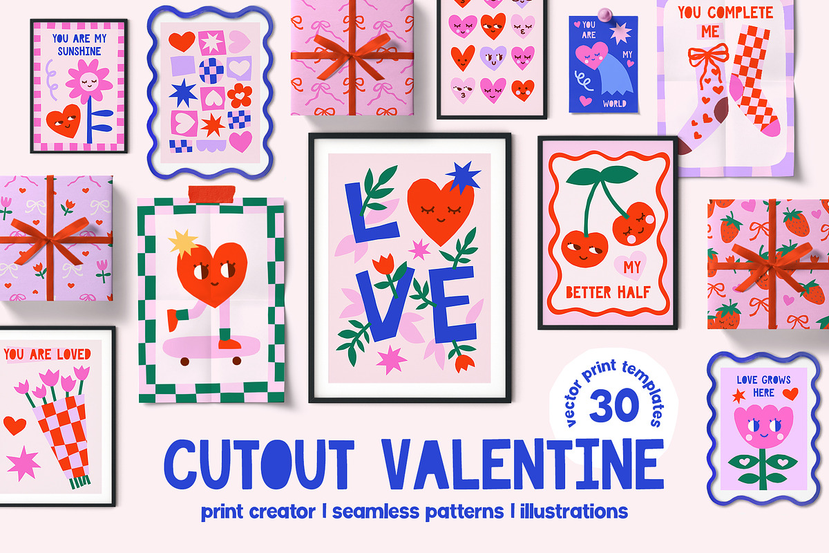 Cutout Valentine Poster Creator, a Background Graphic by ArtFM (Photo 1 of 13)