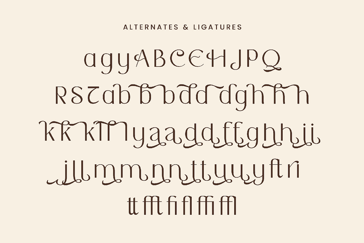 Folktune - Stylish Sans Serif Font, a Sans Serif Font by AQR Studio (Photo 4 of 8)