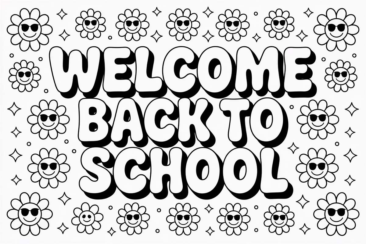 Back to School Coloring Pages design, an Illustration by Amazin_art (Photo 2 of 13)