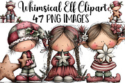 Whimsical Elf Clipart, an Illustration by DreamArtGraphic (Thumbnail 1 of 6)