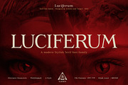 Luciferum - Serif font family, a Serif Font by Artistic & Unique (Thumbnail 2 of 15)