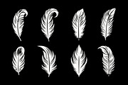 Feather Logo Vintage Silhouette, a Branding & Logo Template by Signatoro (Thumbnail 2 of 3)