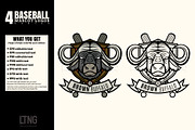 Baseball logo series 1, an Icon by LTNG STUDIO (Thumbnail 2 of 4)