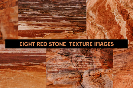 Eight Red Stone Texture Images
