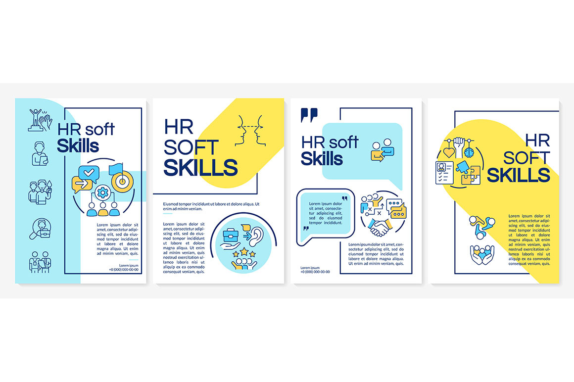 HR soft skills brochure template, a Brochure Template by IMG Visuals