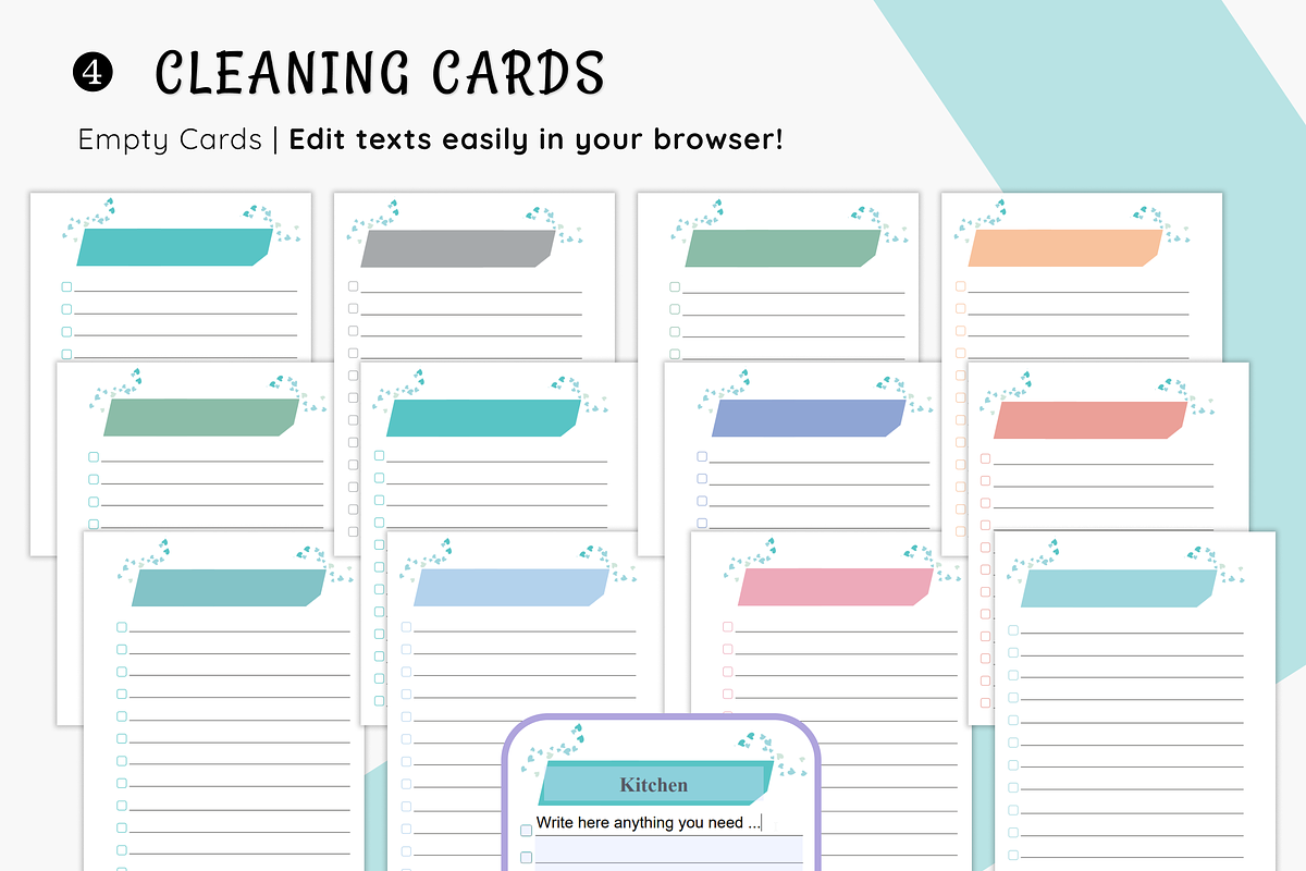 ADHD Cleaning Checklist Bundle, a Stationery Template by MondaySpark (Photo 6 of 9)