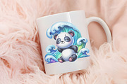Funny Sunbathing Panda Clipart, an Illustration by RobertsArt (Thumbnail 2 of 7)