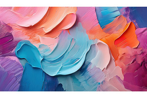 Abstract vibrant brushstrokes of, an Abstract Photo by Igor Tichonow