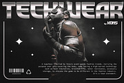 Techwear - Retro Futuristic Fonts, a Font by Konstantine Studio (Thumbnail 1 of 8)