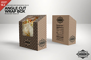 Angle Cut Sandwich Wrap Box Mockup, a Packaging Mockup by INCDesign (Thumbnail 1 of 6)