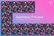 Graffiti Pattern, a Pattern Graphic by Forhadx5 (Thumbnail 2 of 11)