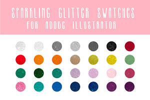 Sparkling Glitter Swatches 28 AI CC