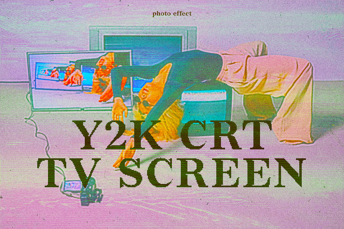 Y2K CRT TV Screen Photo Effect, a Layer Style Add-On by smishura (Photo 1 of 4)