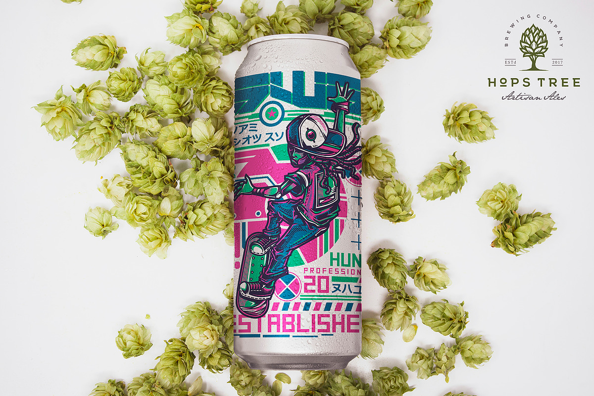16oz Beer Can Mockup, a Packaging Mockup by SmartDesigns (Photo 3 of 4)