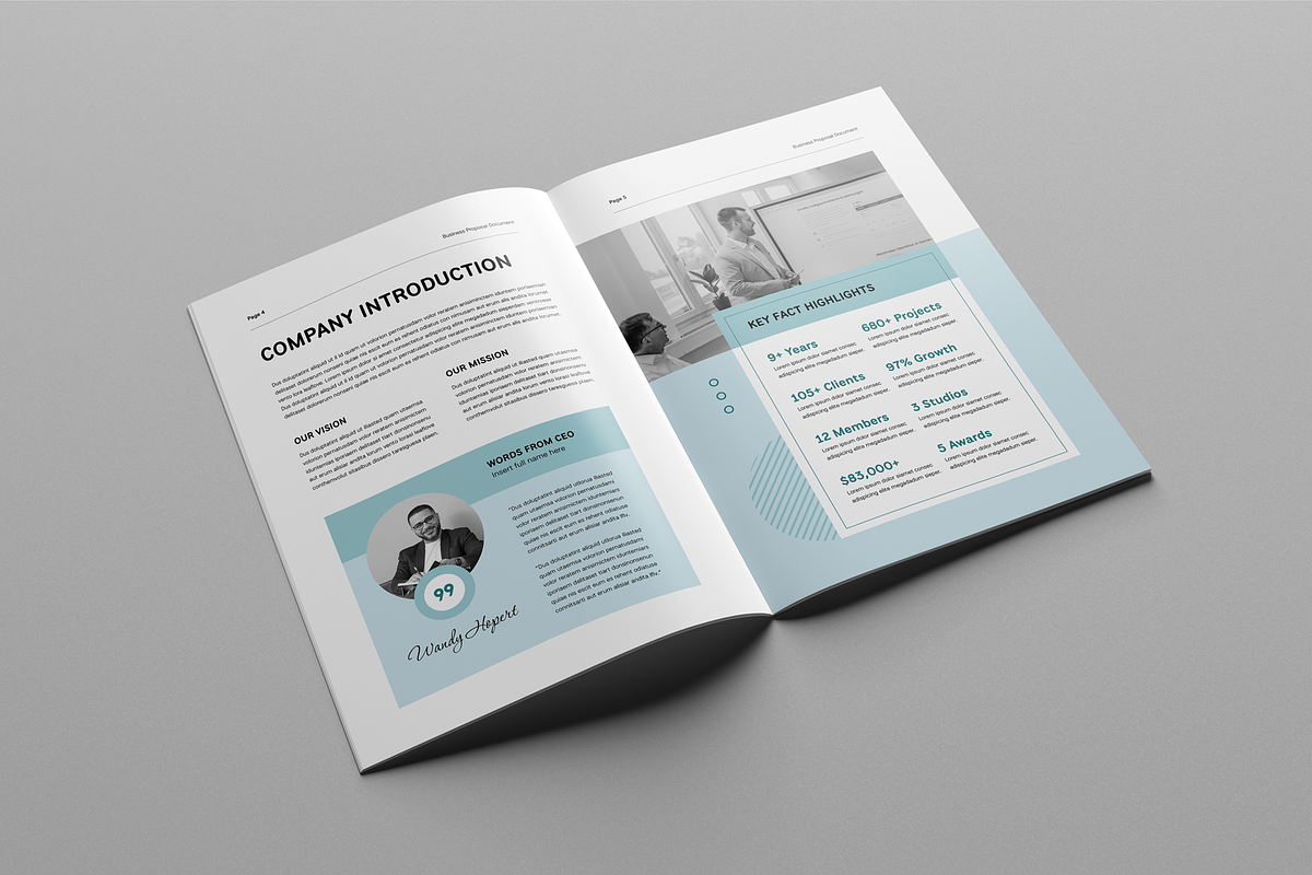 Business Proposal Template, a Brochure Template by Leaflove (Photo 3 of 10)