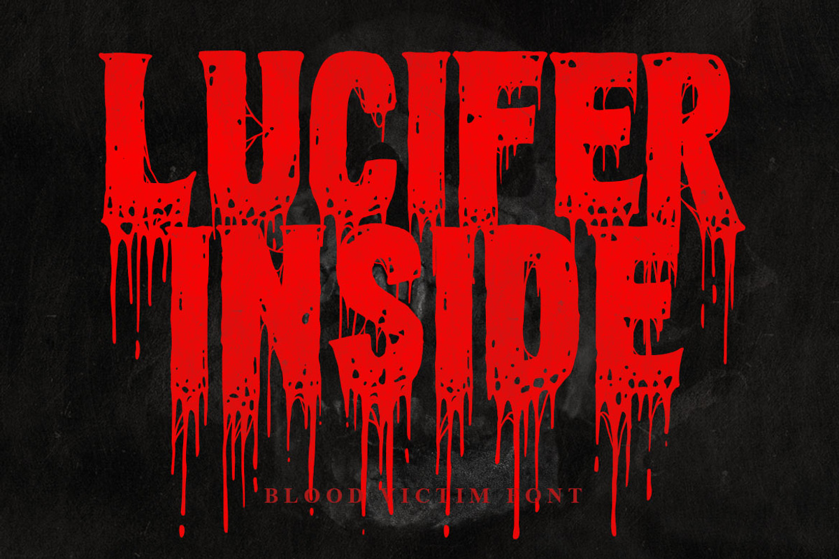 Blood Victim Black Metal, a Blackletter Font by Blackmetalfont (Photo 4 of 5)