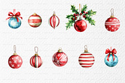 Watercolor Christmas Illustrations, a Seasonal Illustration by BirDIY Design (Thumbnail 4 of 8)
