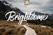 Brightsome - Script Font, a Script Font by FHFont (Thumbnail 1 of 10)